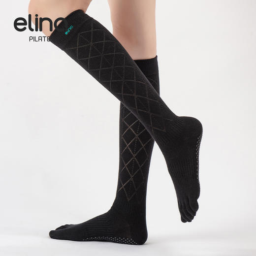 一恋普拉提2026新款长简镂空满趾瑜伽袜EYG24018 商品图5