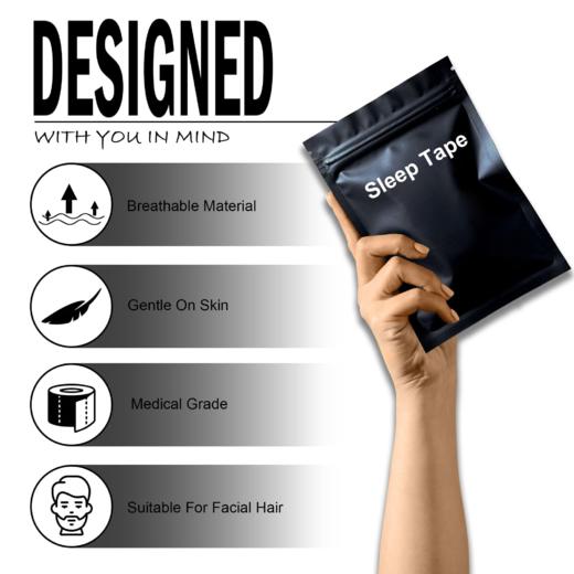 SleepTape 睡眠止鼾嘴贴 防张嘴打呼噜专用贴 舒适透气 一包35片 商品图3