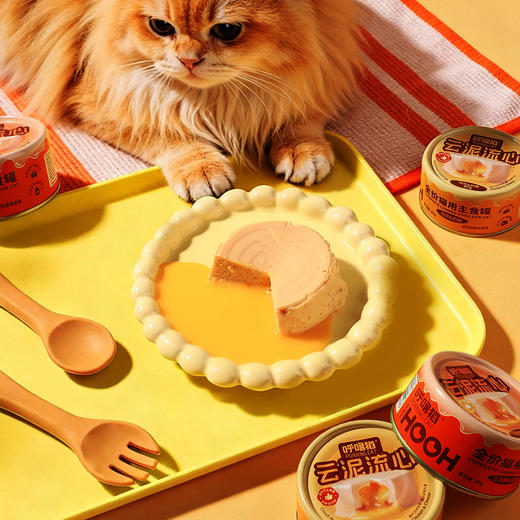 【流心罐】呼噜猫主食级云泥流心罐85g*24罐 鲜肉蛋黄猫罐头 线下专供 商品图4