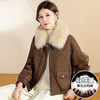 QYM  CS25D160洋气大毛领羽绒服时尚加厚短款派克服外套 商品缩略图3