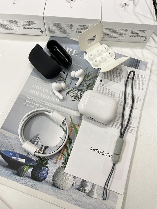 水果AirPods Pro2 无线蓝牙耳机，送官方挂绳和硅胶保护套！2025年刚来的外贸订单尾巴， 商品图6