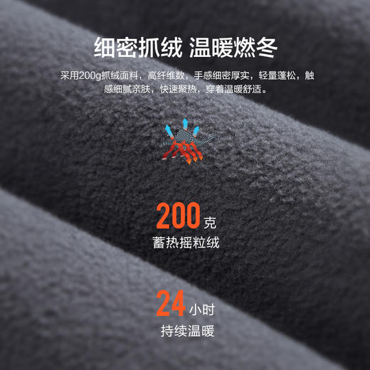 伯希和户外抓绒裤女防风保暖冲锋裤内胆中间层摇粒绒打底裤子男 商品图4