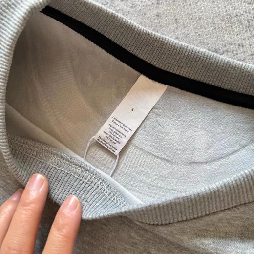 D120407胸前小标运动加绒圆领卫衣冬季打底衫上衣男款 商品图12