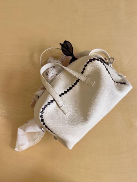 the pleasure molecule 手工编织牛皮波士顿包 商品图8