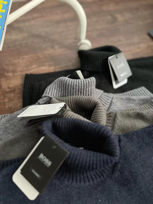 D120428冬季男士B备单品时尚气质通勤羊驼毛高领毛衣 商品图2