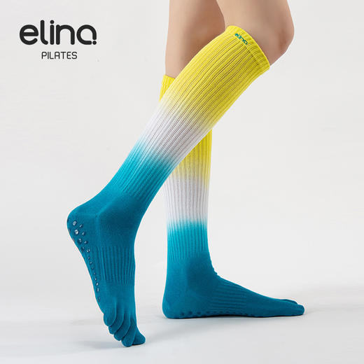 一恋普拉提2026新款渐变瑜伽高筒袜EYG24015 商品图6