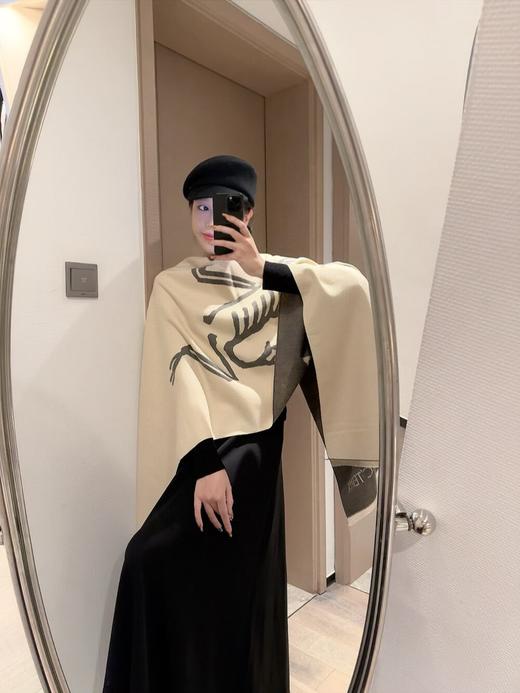 G684始#祖鸟提花围巾披肩 商品图0