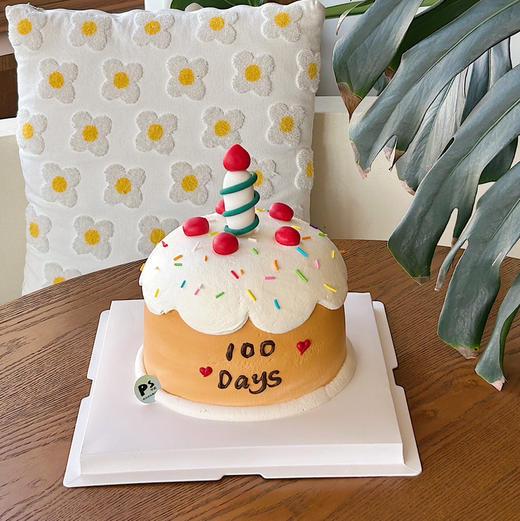 Jelly cat 周岁白天蛋糕 商品图0