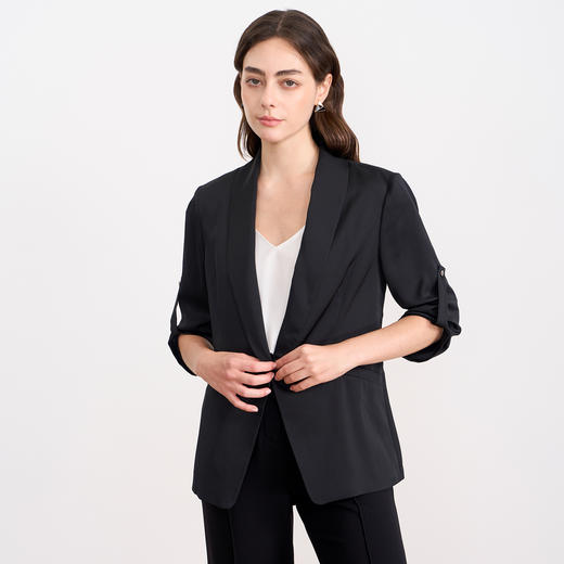 EITIE爱特爱夏季新款休闲轻薄一粒扣西装外套7803506 商品图9