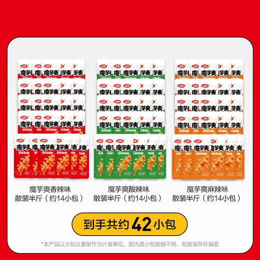 【积分兑换】卫龙魔芋爽香辣+酸辣1kg (散装称重约61包） 商品图0