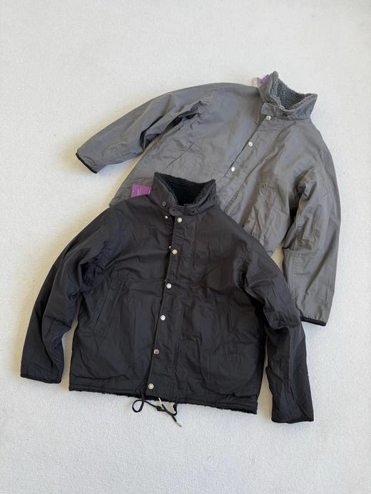 D120426男女排扣立领夹克外套紫标双面穿抓绒夹克 商品图0