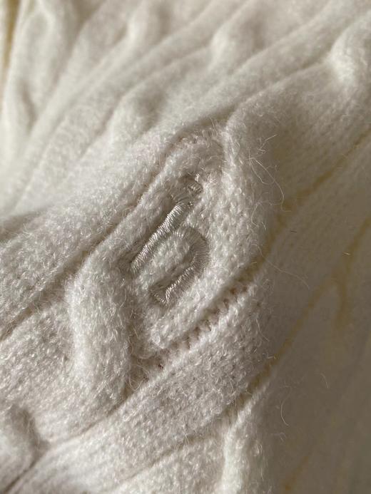 D120429宋佳同款翻领绞花毛衫女2025秋冬新品针织衫上衣 商品图11