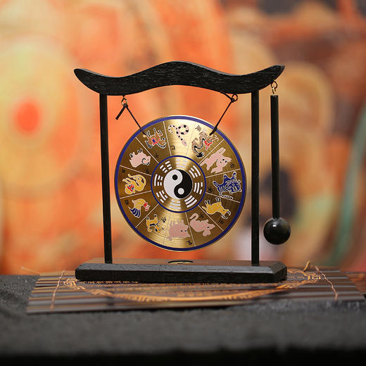 【祈愿吉品】马年十二生肖铜锣架 商品图1