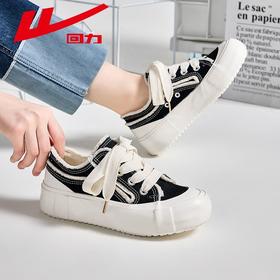 回力帆布鞋女秋季女鞋透气舒适轻便休闲鞋子潮流百搭低帮运动板鞋