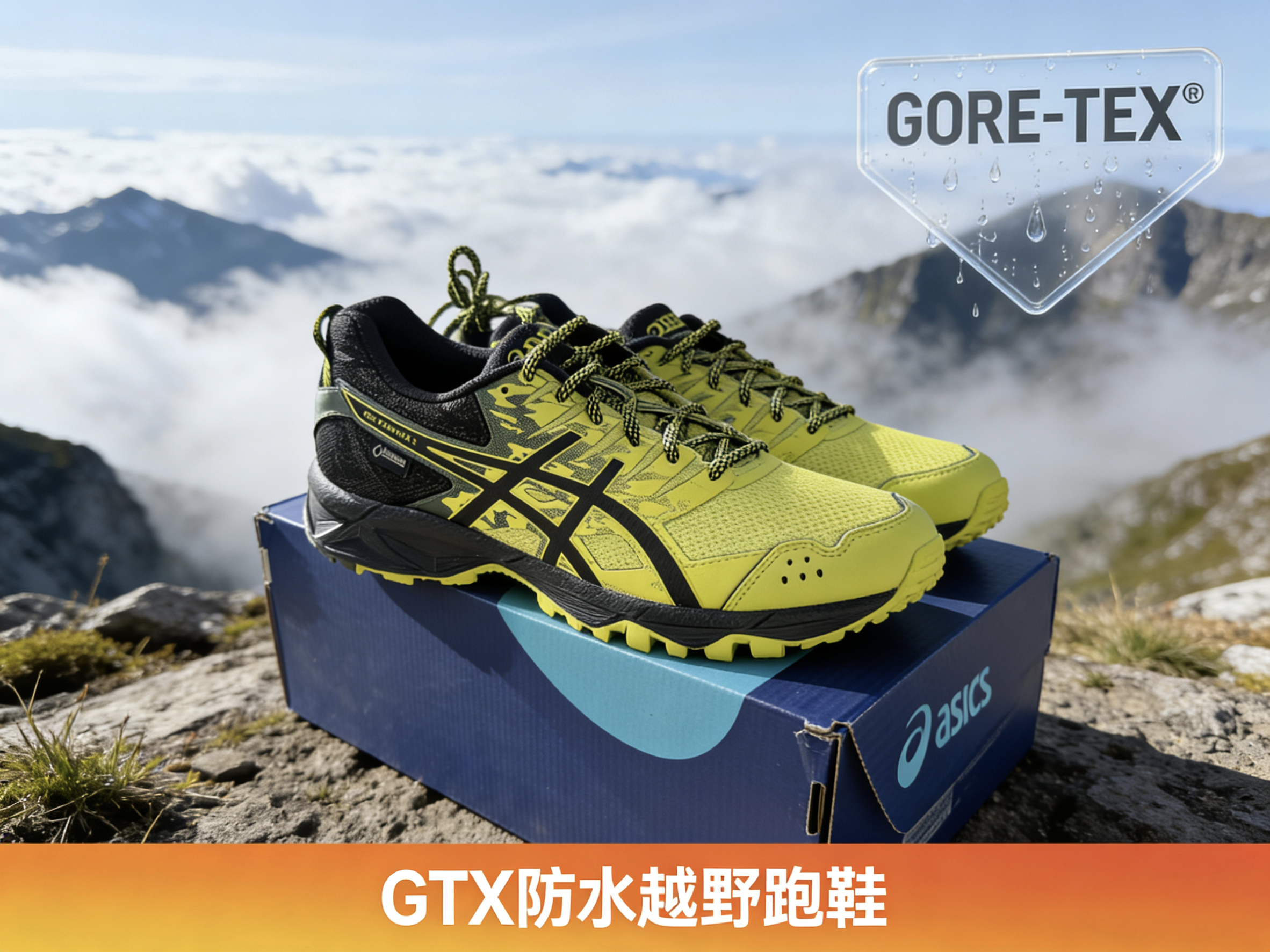 大牌秒杀⚡️ASICS 亚瑟士T727N 男女款GORE-TEX越野跑鞋-Gel-Sonoma 3 GTX 【tbzg】（尺码偏小请拍大1-2码！！！）
