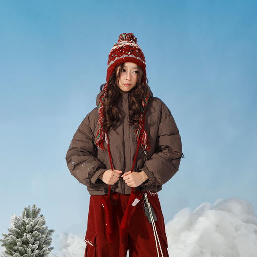 手臂拉链短款羽绒服外套-纪念日百货门店同款166552278 商品图1