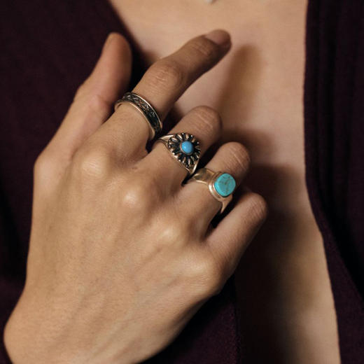 EnSage 925银 图腾戒指 指环 商品图1