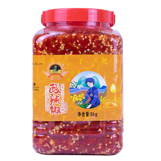 【熊八妹酸辣椒】5KG/瓶 蛋炒饭的灵魂伴侣 拌凉菜蘸火锅美味可口 商品图1