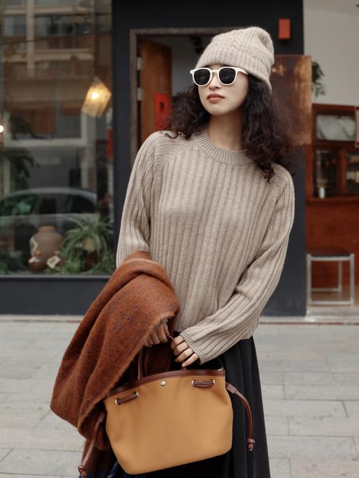 【板娘同款推荐 羊绒衫】新增新年红大码 新年红红火火！全球奢牌同等山羊绒原料阿尔巴斯山羊绒 让姐妹们用实实在在源头价穿高定的感觉！ 商品图11