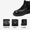 千百度手抓皮切尔西靴女加绒保暖厚底超火小短靴子A25598681 商品缩略图3