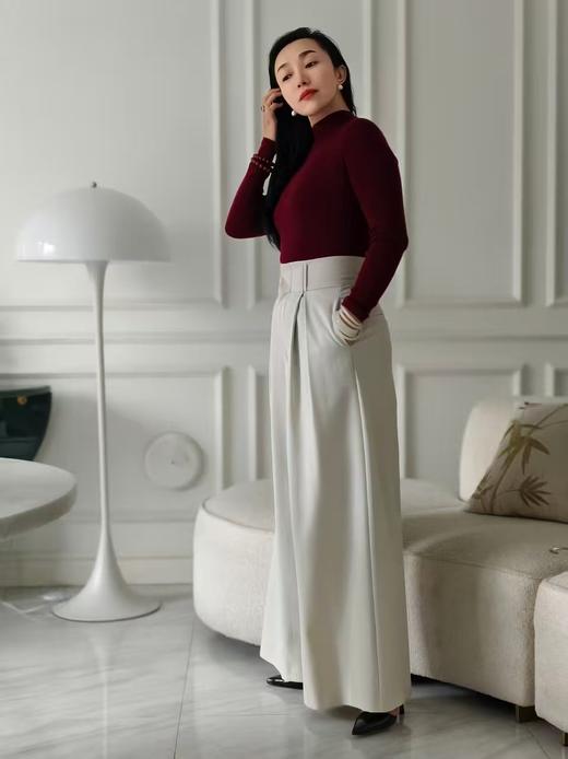 半高领羊绒衫-绛玉念 商品图5