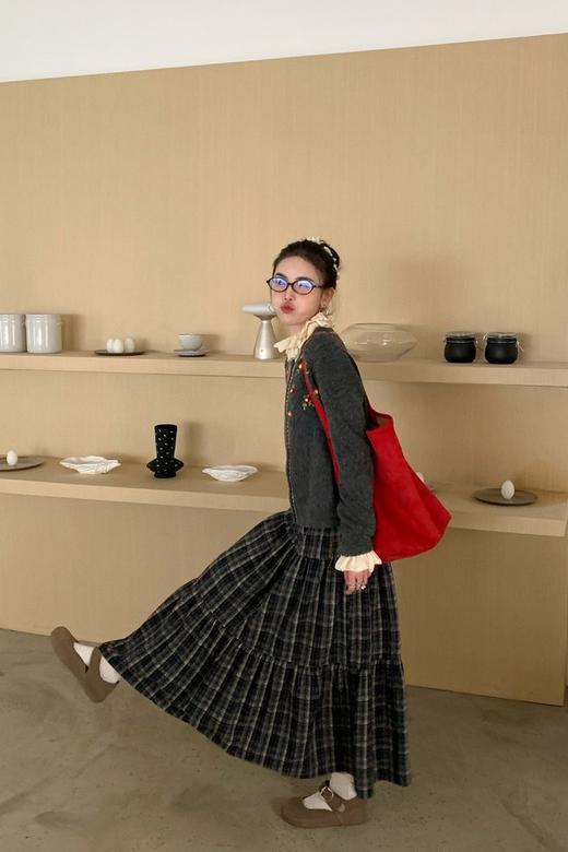 ANSUABEL 重工立体花朵软糯休闲针织开衫 21942 商品图6