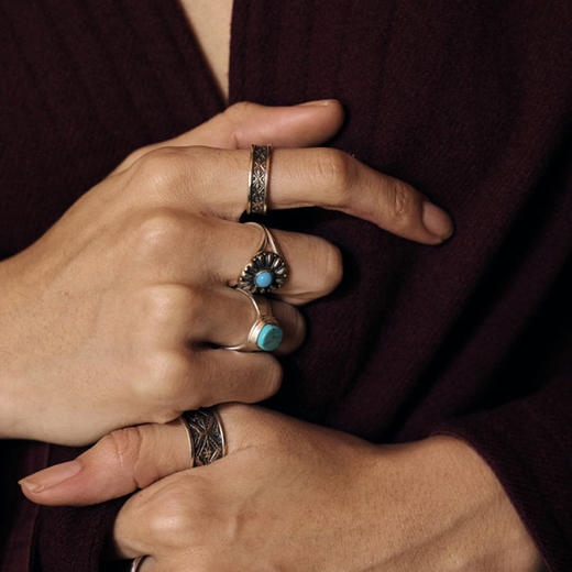 EnSage 925银 图腾戒指 指环 商品图0