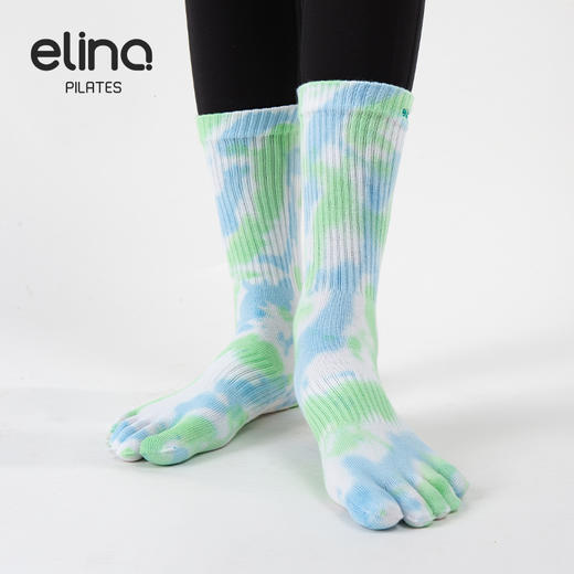 一恋普拉提2026新款扎染瑜伽长袜EYG24014 商品图3