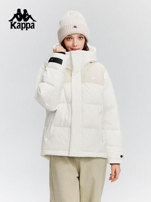【云粉节】【8折】6楼卡帕Kappa运动羽绒服女新款冬季防风连帽外套防泼水防寒服K0F82YY80 商品图2