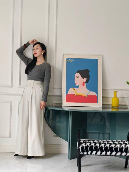 圆领羊绒衫-揽星河 商品图3