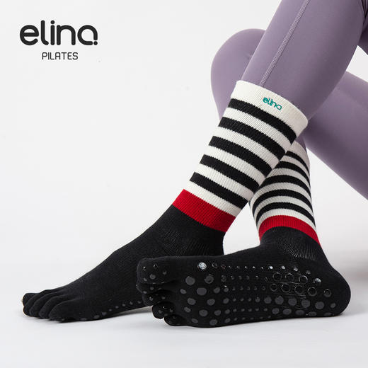 一恋普拉提2026新款条纹压力满趾袜EYG24013 商品图5