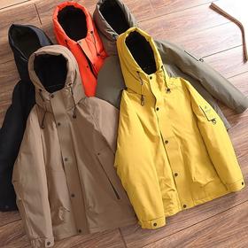 D120403抗寒零下20度！户外90白鸭绒加厚防风防水冬季连帽防钻绒羽绒服！