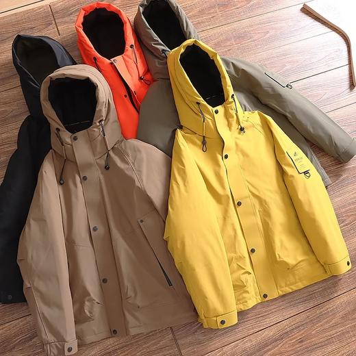 D120403抗寒零下20度！户外90白鸭绒加厚防风防水冬季连帽防钻绒羽绒服！ 商品图0