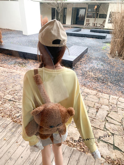 <曾小咸推荐> 现货秒杀！微信超特价！蕾丝黄色无帽圆领卫衣（加绒） 日常189.99 立减90 秒杀99.99！ 商品图8