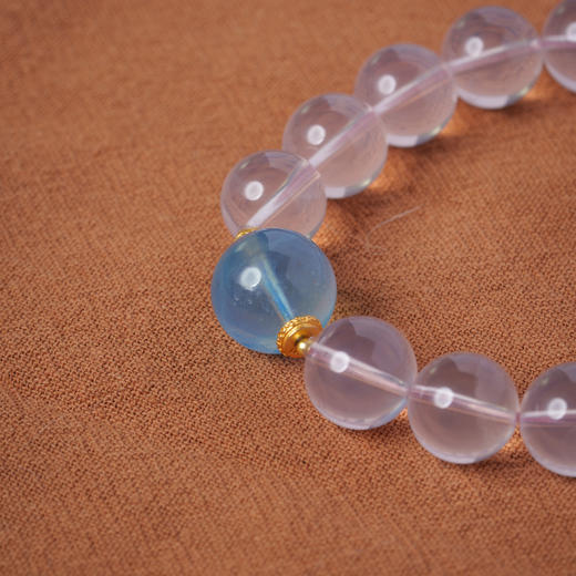 ² 【安然水晶】沁澜悦心-海蓝宝粉水晶手串-LS-437 (48小时鉴赏期) HM02-CRMM-ARSJ 商品图2