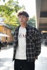 543874533休闲格纹衬衫羽绒服 商品缩略图0