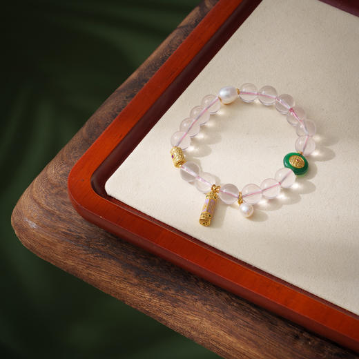 ² 【安然水晶】芙蓉梵悦-冰粉芙蓉石手串-LS-423（48小时鉴赏期）HM02-CRMM-ARSJ 商品图0