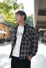 543874533休闲格纹衬衫羽绒服 商品缩略图1