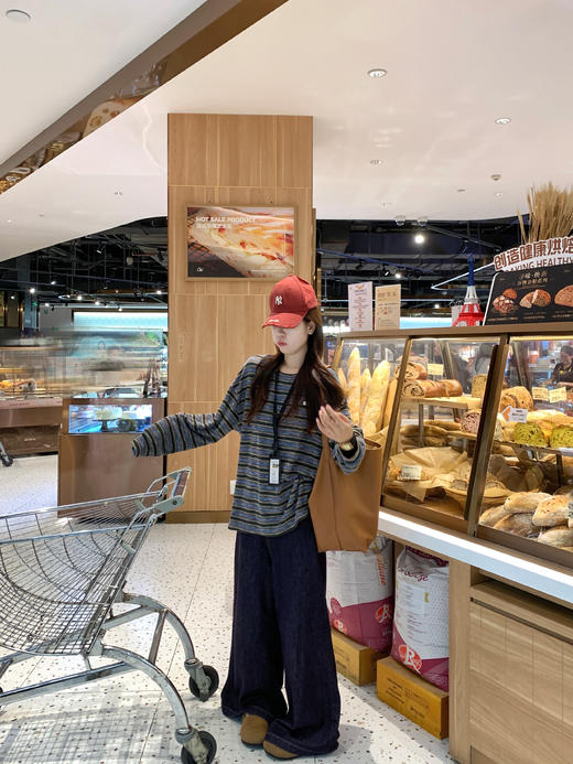 <曾小咸推荐> 现货秒杀！微信超特价！撞色条纹长袖t恤 日常139.99 立减70 秒杀69.99！ 商品图5