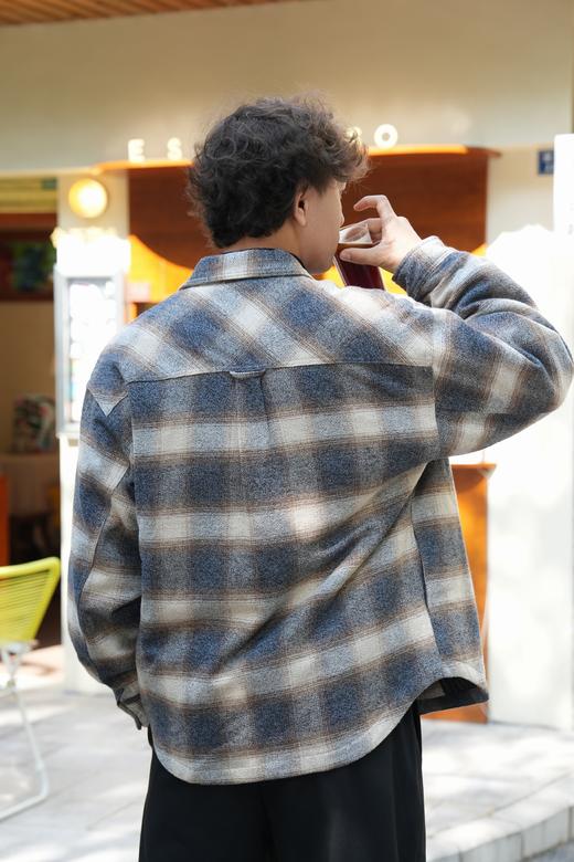 544073484格纹衬衫棉服 商品图3
