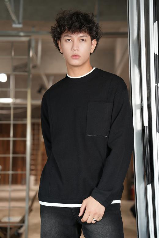 541443281假两件针织衫 商品图0