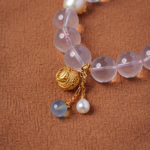 ² 【安然水晶】沁澜悦心-海蓝宝粉水晶手串-LS-437 (48小时鉴赏期) HM02-CRMM-ARSJ 商品图1