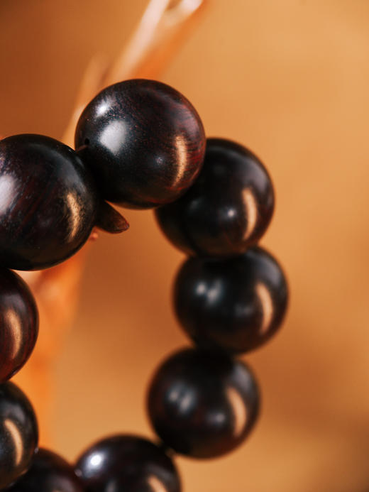 积分兑换：迷罗元和堂 印度小叶紫檀手持念珠 高油高密 珠径3.0【器悟雅玩】 商品图3