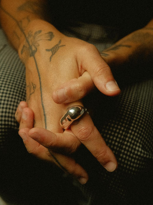 MIMAN｜Belly Ring [ 闭口戒指 ]【镜面银】 商品图4