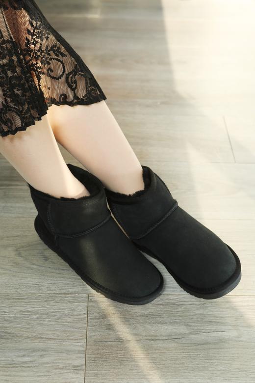 一周发货【雪地靴】肉肉脚拍大一码，35-48鞋码，长毛皮毛一体雪地靴，鞋口定制加大版本，栗色&黑色，冬季保暖大码羊毛靴，男女同款都可穿，满足一家人的冬季保暖需求 商品图13