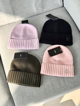 秋冬保暖！​河北保定的帽袜代工厂！mlb 洋基队侧标刺绣针织帽冷帽   侧标针织帽