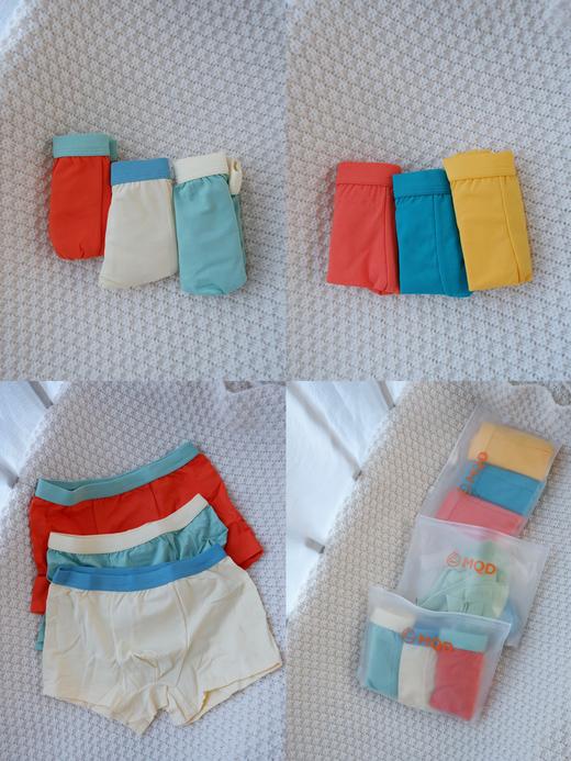 云仓【MQD正品】 5A抗菌 T猫79 儿童平角三条装 商品图0