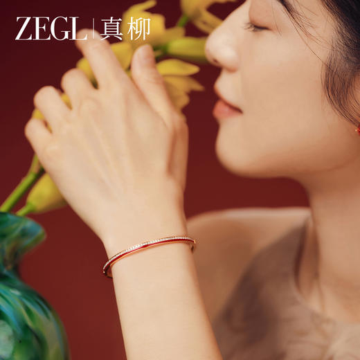ZEGL小马作本命马年红色满天星手镯女款高级感轻奢镯子首饰送礼物 商品图0