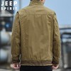 JEEP SPIRIT男纯棉加绒棉衣秋冬季休闲防风立领夹克上衣服JC7293 商品缩略图3