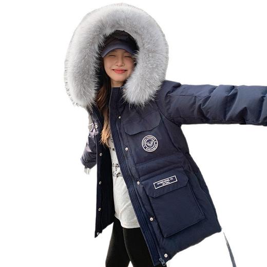 2025连帽工装派克服羽绒服！女款冬季加厚短款外套新国标90口袋！ 商品图4